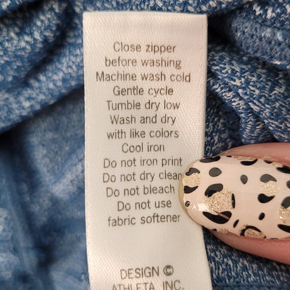 Athleta Static Drifter Capri/Crop Legging Ocean Blue XS 983305 - Picture 10 of 11